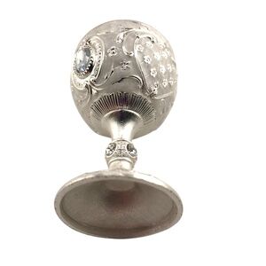 Vintage Metal Shot Glass Small Silver Goblet Gift Idea Home Decor